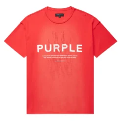 Purple-Brand T-Shirt - Inside Out - Red - P101