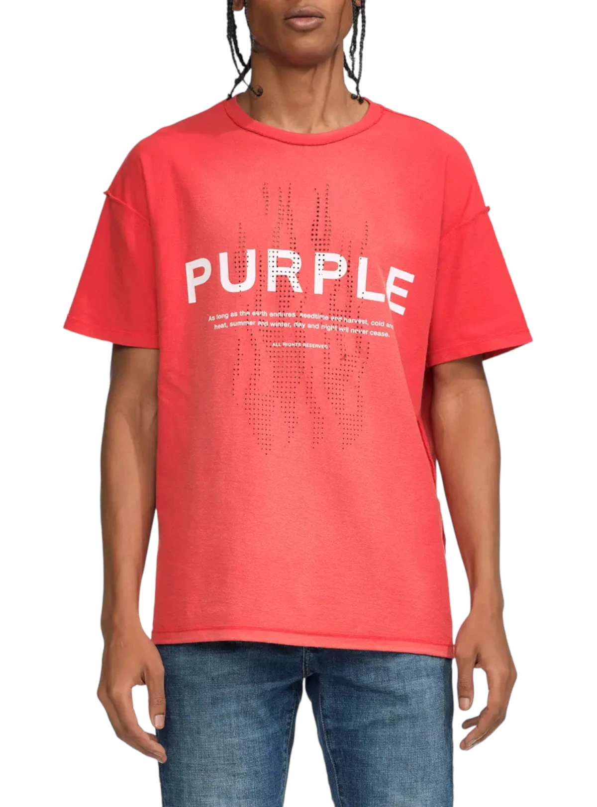 Purple-Brand T-Shirt - Inside Out - Red - P101 2 Purple-Brand T-Shirt - Inside Out - Red - P101 - Image 2