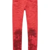 Purple-Brand Jeans - Molten Lava Palms Print - Red - P001-MLPP323