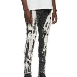 Purple-Brand Jeans - Black Spill Bleach Paint - P001 -Outfixel Sales 11235 PhotoRoom 4640663f 42b3 4997 8784 699df0e4d662