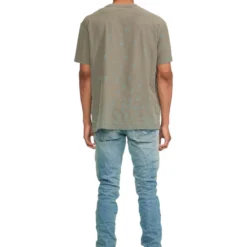 Purple-Brand T-Shirt - Monogram Heavy Wash - Grey - P104 -Outfixel Sales 1267