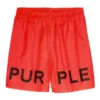 Purple-Brand Swim Trunks - All Round - Red - P504