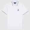 Psycho Bunny Polo T-Shirt - Wardell Polo - White - B6K602T1PC