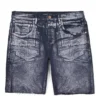 Purple-Brand Shorts - Washed Black Iridescent Pearl - P020-WBIP