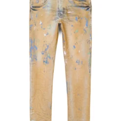 Purple-Brand Jeans - Cathay Spice Over Light Indigo W-Paint - P001-COIP