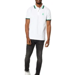 Psycho Bunny Polo T-Shirt - Pisani Pique Fashion - White - B6K731X1PC