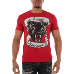 George V T-Shirt - Wild Panther - Red - GV2510