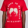 Focus T-Shirt - Old English Wings Appliqué - Red - 80557S