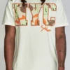 Majestik T-Shirt - NYC Smiley Face Camo - White - TE2361