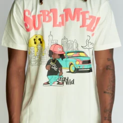 Majestik T-Shirt - Stay Wild - White - TE2366