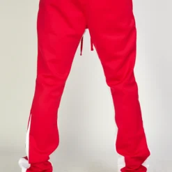 Rebel Minds Track Pants - Stripe Stacked Fit - Red And White - 100-411 -Outfixel Sales AUGUST17759