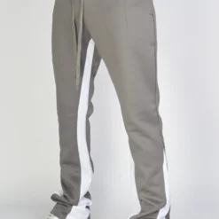 Rebel Minds Track Pants - Stripe Stacked Fit - Grey And White - 100-411 -Outfixel Sales AUGUST17762