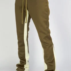 Rebel Minds Track Pants - Stripe Stacked Fit - Olive And Cream - 100-411 6 Rebel Minds Track Pants - Stripe Stacked Fit - Olive And Cream - 100-411 -Outfixel Sales AUGUST17766