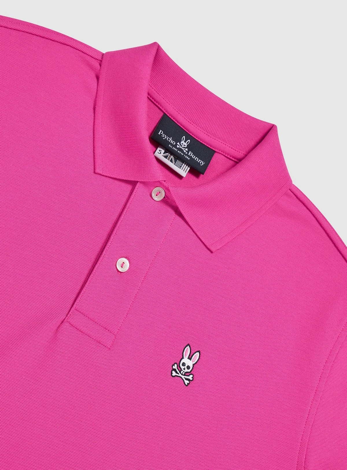 Psycho Bunny Polo - Classic Polo - Neon Magenta - B6K001N1PC 2 Psycho Bunny Polo - Classic Polo - Neon Magenta - B6K001N1PC - Image 2