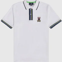 Psycho Bunny Polo - Holloway Polo - White - B6K167N1PC