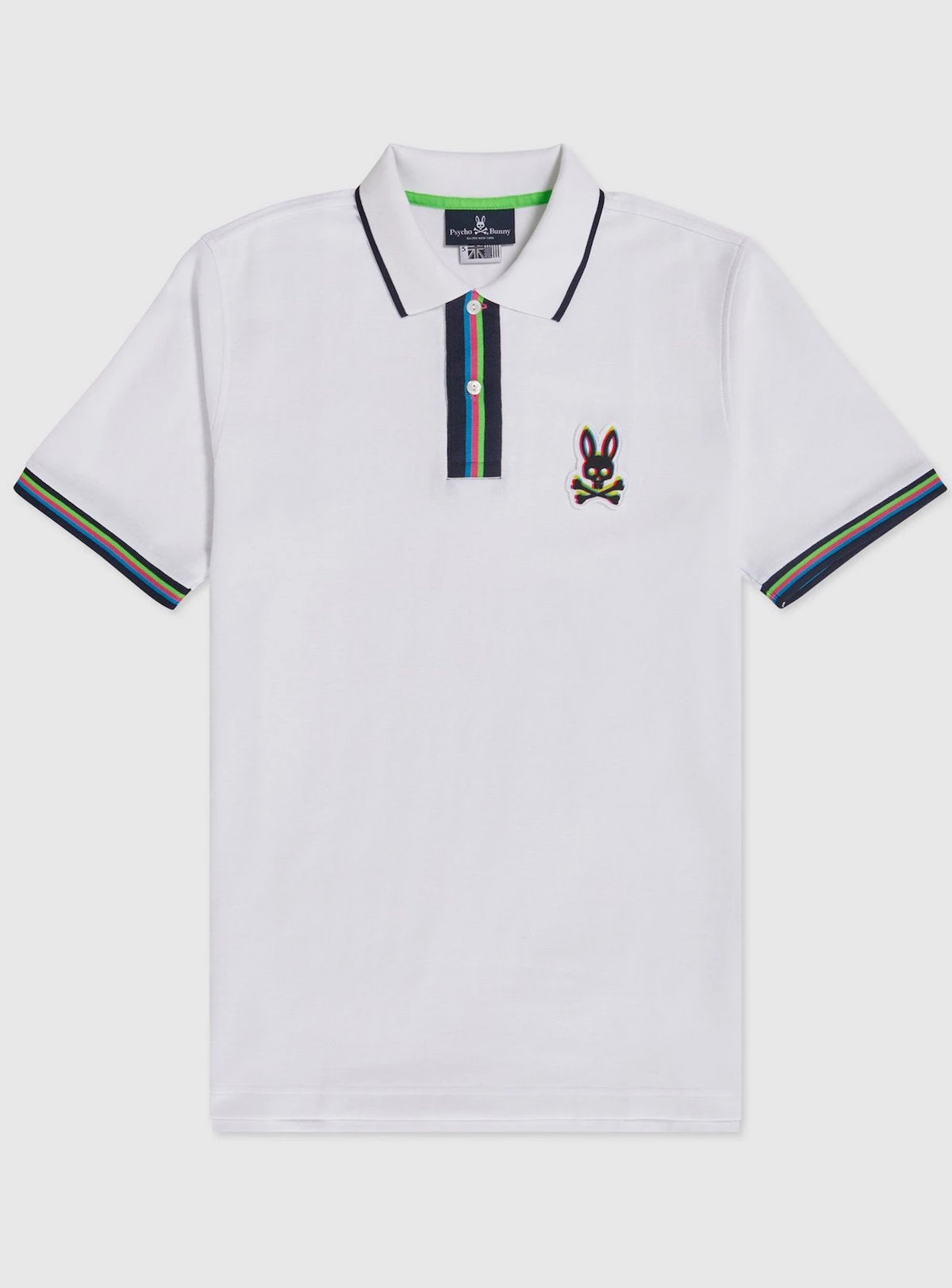 Psycho Bunny Polo - Holloway Polo - White - B6K167N1PC 1 Psycho Bunny Polo - Holloway Polo - White - B6K167N1PC