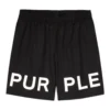 Purple-Brand Swim Trunks - All Round - Black - P504
