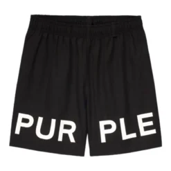 Purple-Brand Swim Trunks - All Round - Black - P504