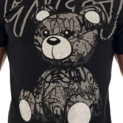 George V T-Shirt - Graffiti Bear GV Tag - Black - GV2514 5 George V T-Shirt - Graffiti Bear GV Tag - Black - GV2514 -Outfixel Sales Bear6 dsqz