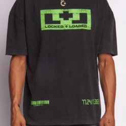 LNL T-Shirt - Beckman - Oversized - Black And Neon - 103