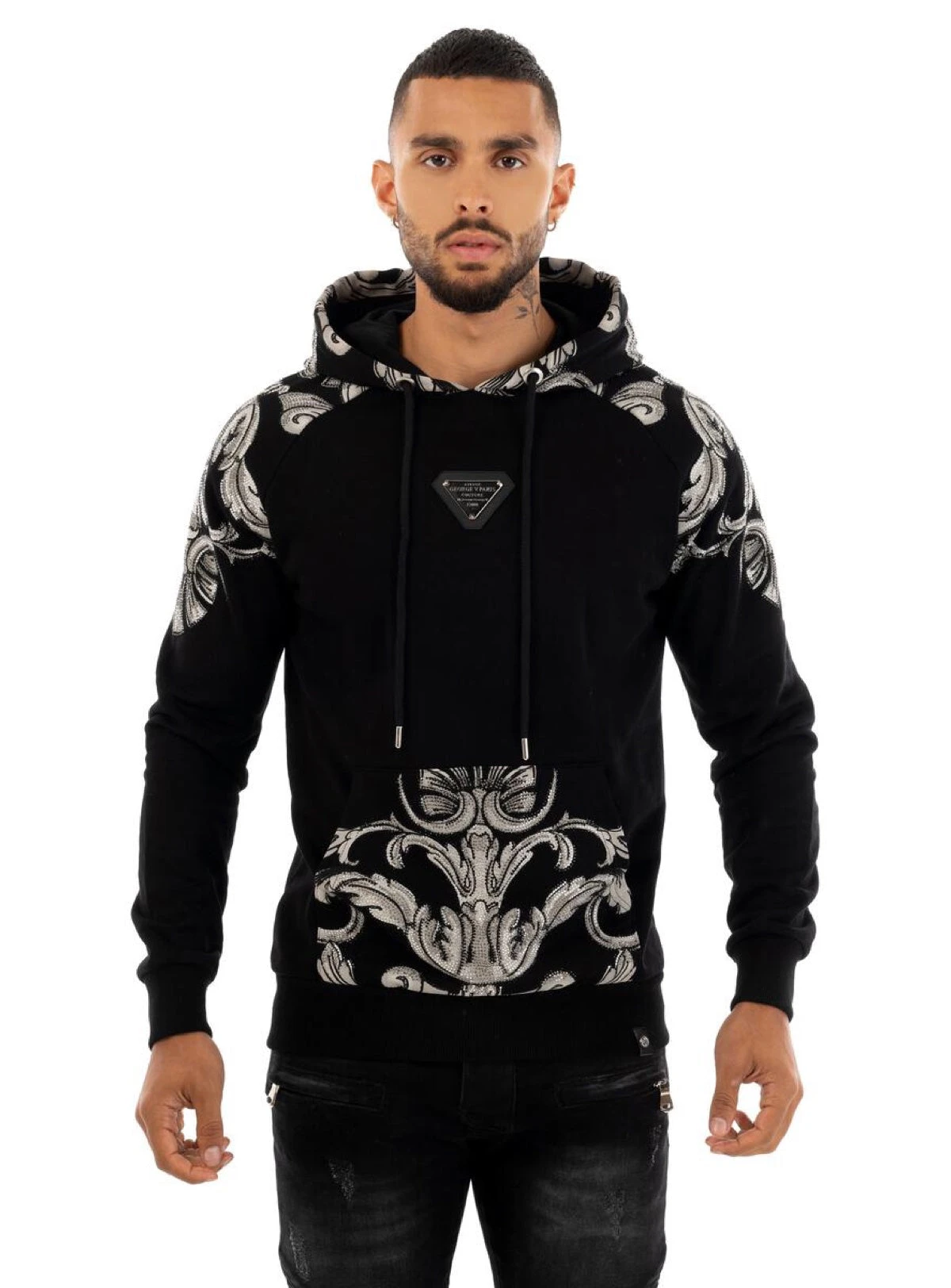 George V Hoodie - Unique - Black - GV2417 1 George V Hoodie - Unique - Black - GV2417
