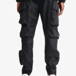 Life Code Track Pants - Twill Cargo - Black - 23P39 -Outfixel Sales BlackPants3 dsqz