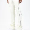 Rebel Minds Track Pants - Stacked Fit - Cream - 100-470