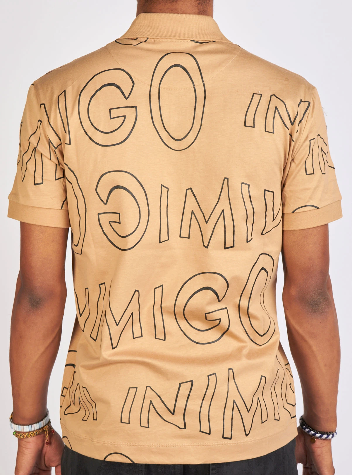Inimigo Polo T-Shirt - Moving Letters - Warm Sand - IPL9219 2 Inimigo Polo T-Shirt - Moving Letters - Warm Sand - IPL9219 - Image 2