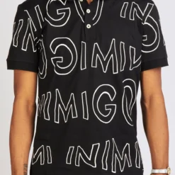Inimigo Polo T-Shirt - Moving Letters - Dark Black - IPL9219
