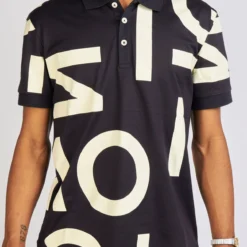 Inimigo Polo T-Shirt - Big Letters - Midnight Blue - IPL9217