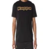 Kappa T-Shirt - Logo Tape Erco - Black Smoke - 371B7VW