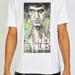 Black Pike T-Shirt - The World Is Yours - White - BS3053