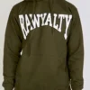 Rawyalty Hoodie - Rawyalty - Olive And White - RMH-000