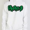 Rawyalty Hoodie - Raw Drip - White And Green - RMH-000