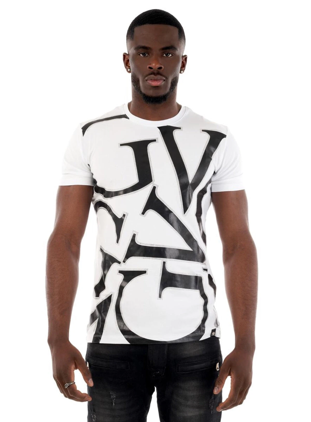 George V T-Shirt - GV Bold - White - GV2523 1 George V T-Shirt - GV Bold - White - GV2523