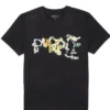 Purple-Brand T-Shirt - Clean Jersey Black Abstract Wordmark - P109- CBMT423