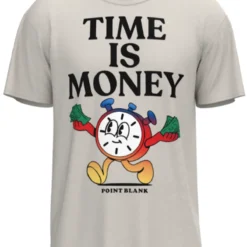 Point Blank T-Shirt - Time Is Money - White