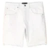 Purple-Brand Jean Shorts - Patchwork - White - P020