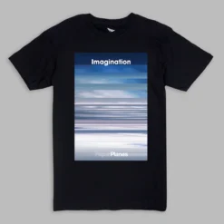 Paper Plane T-Shirt - Atmosphere - Black - 200052