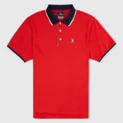 Psycho Bunny Sports Polo - Keller - Red Spice - B6K450T1PB