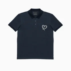 Inimigo T-Shirt - Line Heart Polo - Midnight Blue - IPL8139