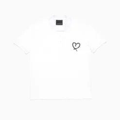 Inimigo T-Shirt - Line Heart Polo - White - IPL8139