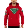 George V Hoodie - Initial Diamond - Red - GV2410