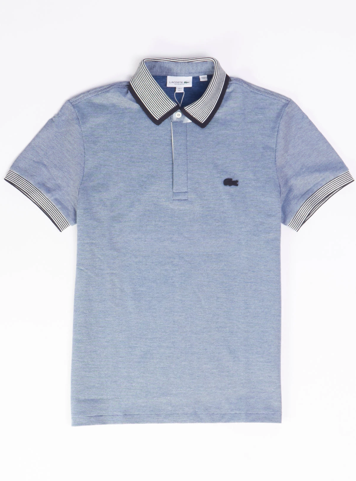 Lacoste Polo - Striped Collar - Blue-KXB - PH1924 51 VMI 1 Lacoste Polo - Striped Collar - Blue-KXB - PH1924 51 VMI