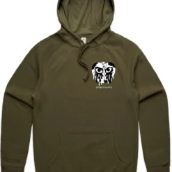 Mürda Crüe Hoodie - Loyalty Over Love - Army Green