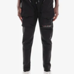 Life Code Track Pants - Nylon Cargo - Black - 23P55