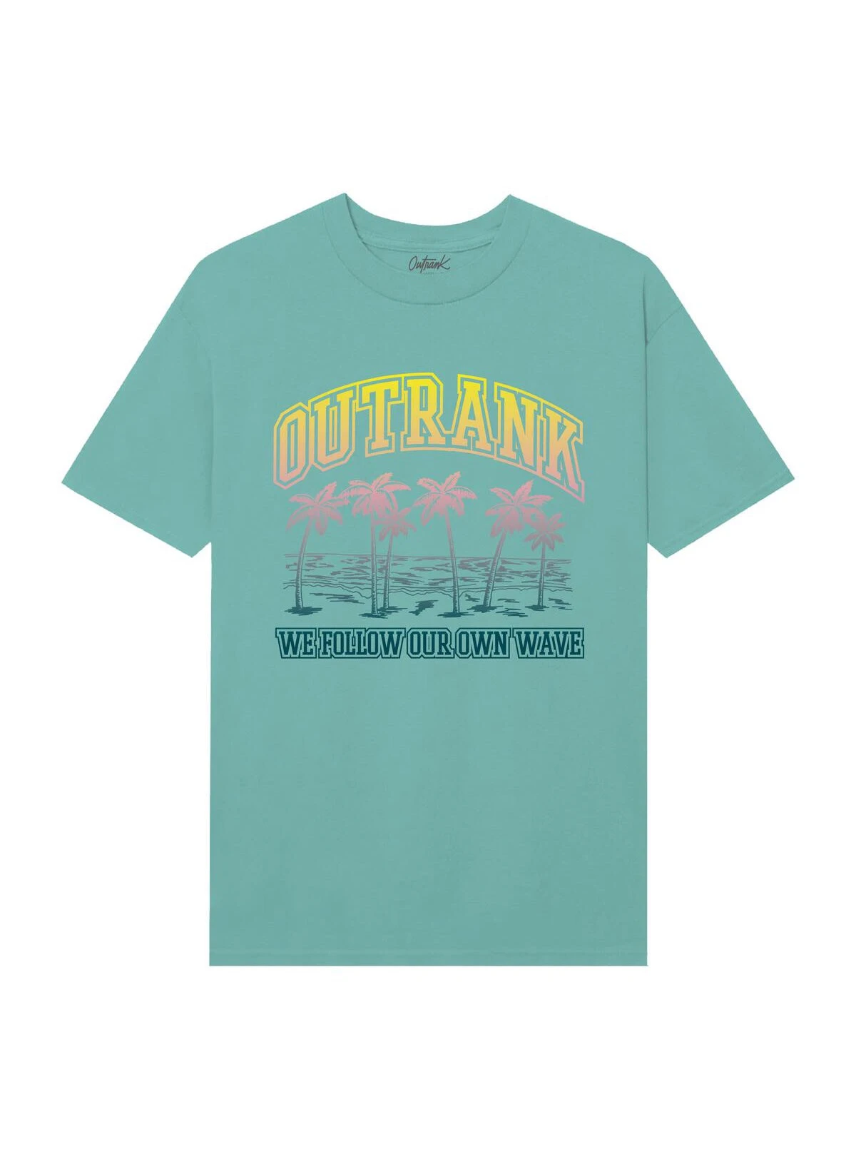 Outrank T-Shirt - Our Own Wave - Seafoam - QS541 1 Outrank T-Shirt - Our Own Wave - Seafoam - QS541