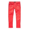 Purple-Brand Pants - Patent Leather Film - Red - P001-RPLF422