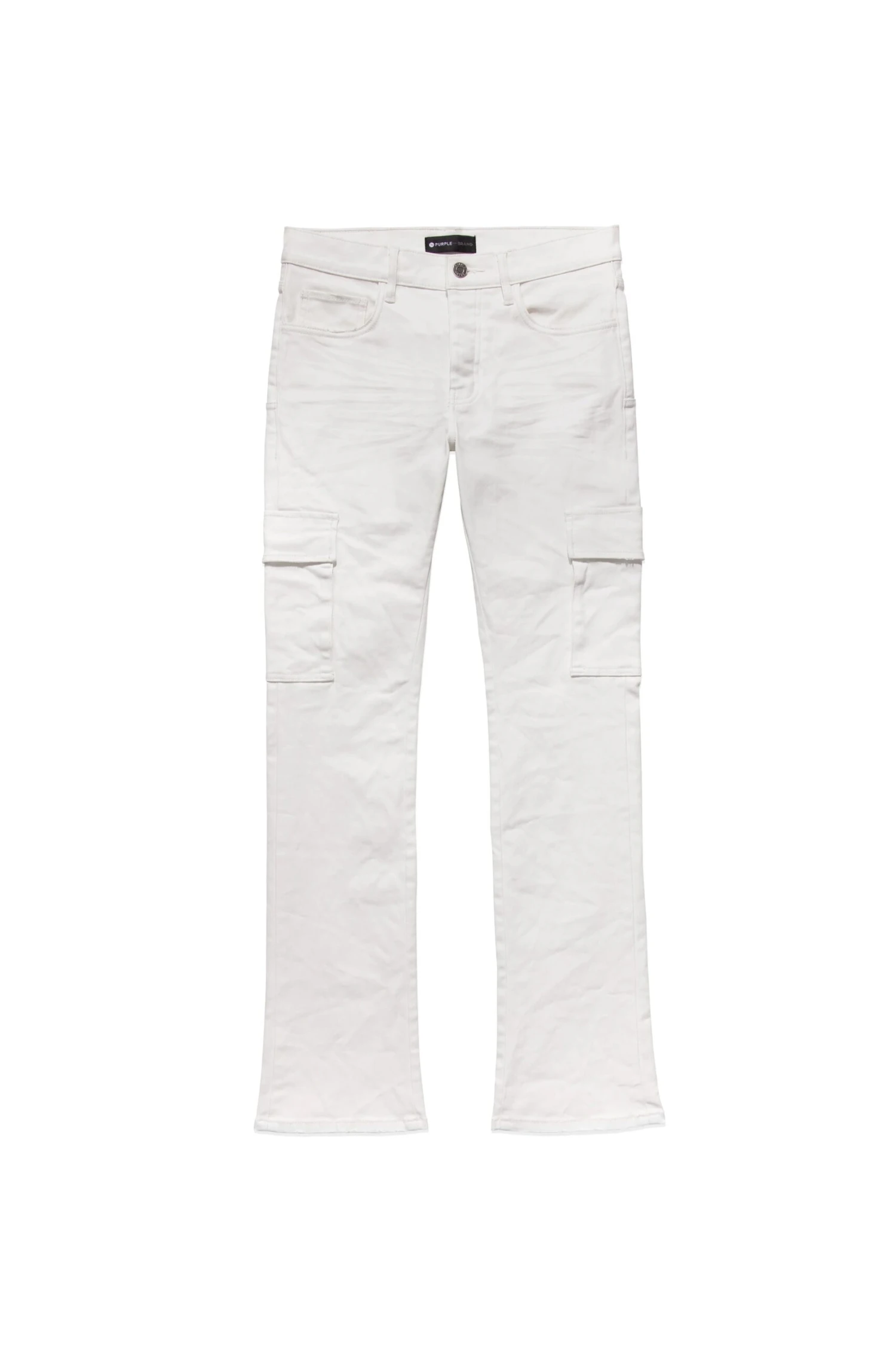 Purple-Brand Jeans - Patent Leather Cargo - White - P004-WPLC422 1 Purple-Brand Jeans - Patent Leather Cargo - White - P004-WPLC422