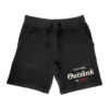 Outrank Shorts - Putting In Work Embroidered - Black - ORS2429